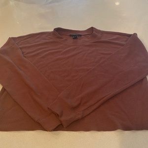 Forever 21 cropped long sleeve shirt